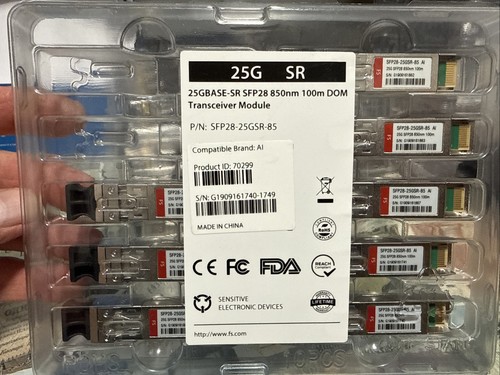 Lot 25gbase sr sfp28 - of, fs